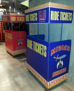 Check out the stands made using our custom signage!