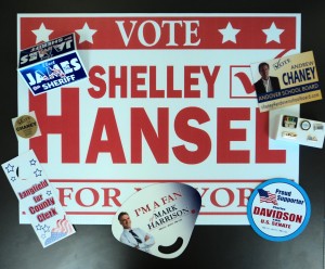 Here are quite a few of the campaign products we sell.
